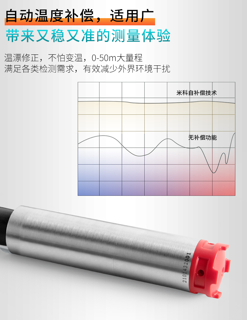 自動(dòng)溫度補(bǔ)償，適用廣